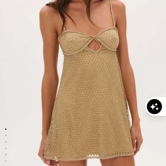 For love and lemons glitter slip dress